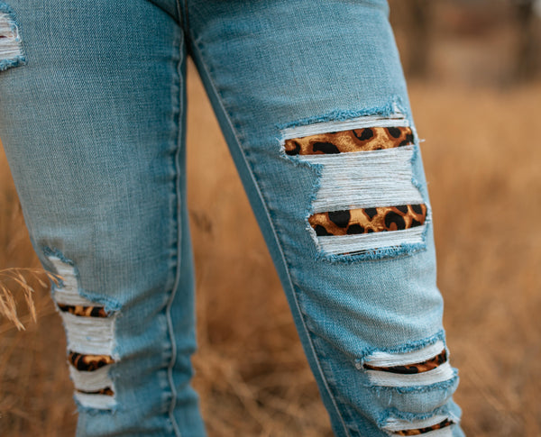 Kancan Leopard Jeans