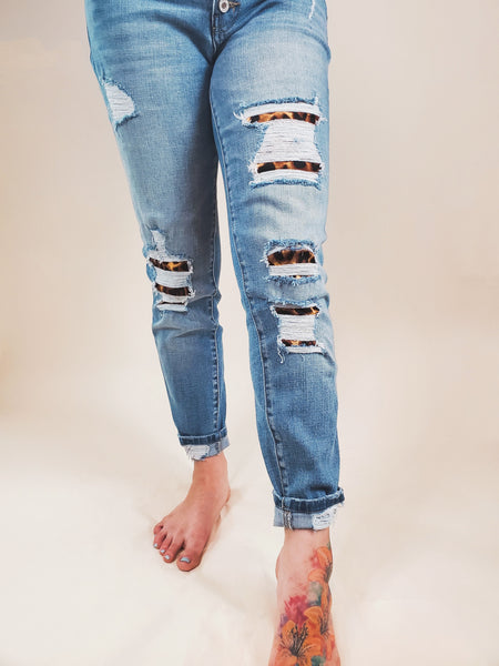 Kancan Leopard Jeans