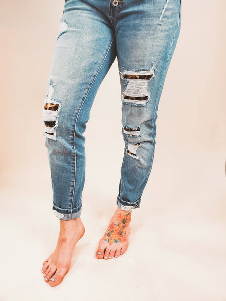 Kancan Leopard Jeans